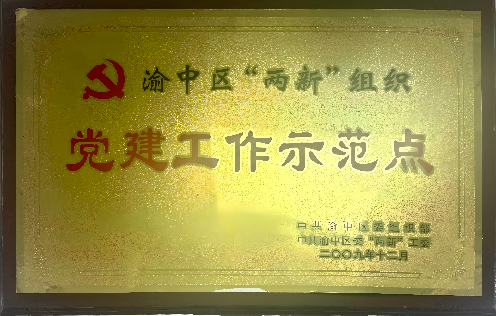 渝中区“两新”组织  党建工作示范点